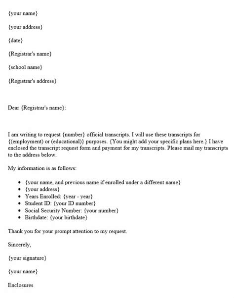 Request transcripts .